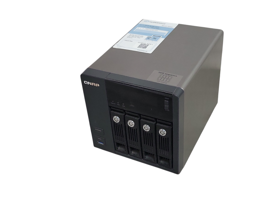 QNAP TS-453 Pro 4-Bay Network Attached Storage NAS w/ 4x HDD Trays, READ