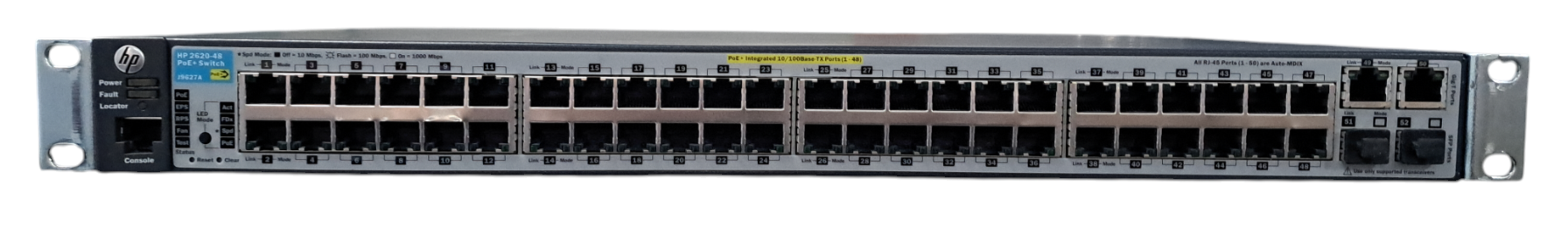 HP 2620-48 J9627A 48-Port Managed Ethernet PoE+ Network Switch