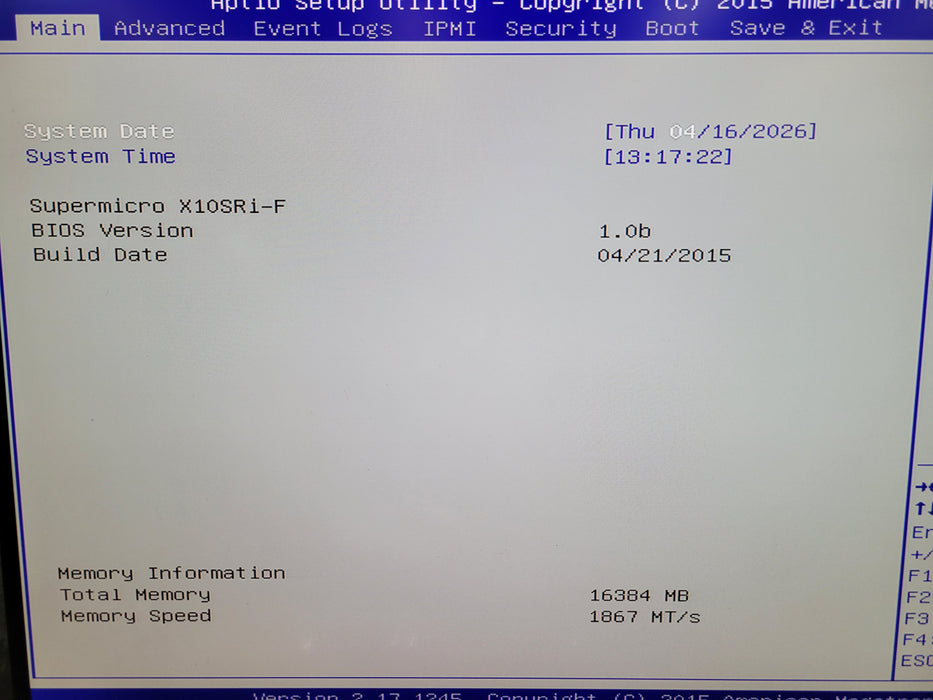 Supermicro SYS-5018R-M / X10SRi-F - Xeon E5-2620 v3 16GB DDR4 SATA RAID 350W PSU