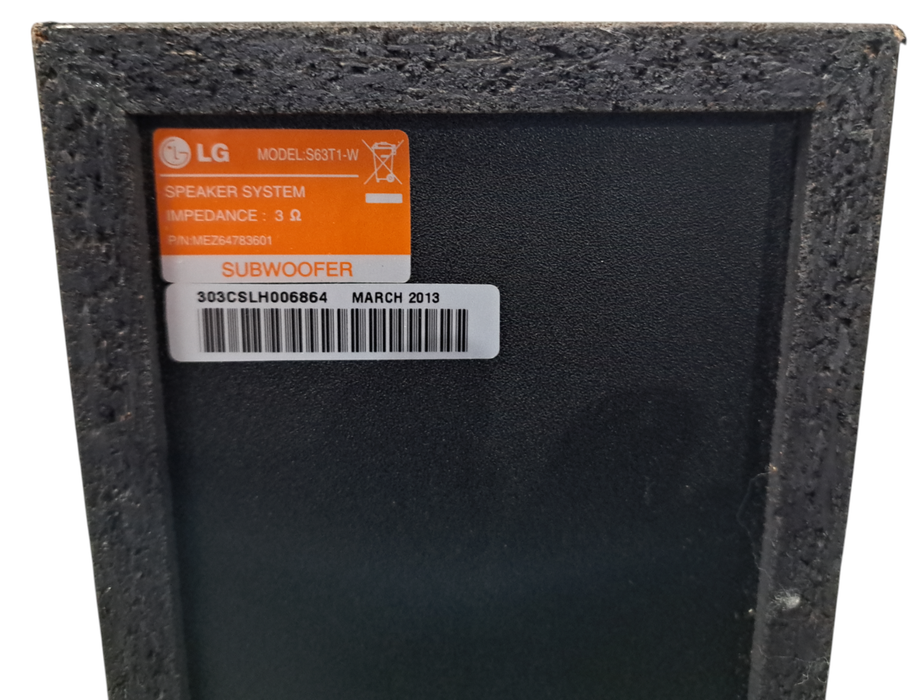 LG S63T1-W Subwoofer