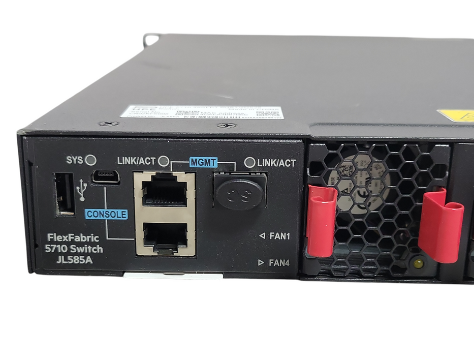 HPE FlexFabric 5710 48SFP+ 6QS+/2QS28 switch JL585A, 2x PSU