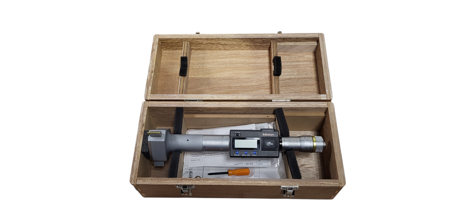 Mitutoyo 468-271 HTD-3R Holtest 2.5-3" 3 Point Digital Bore Micrometer | READ