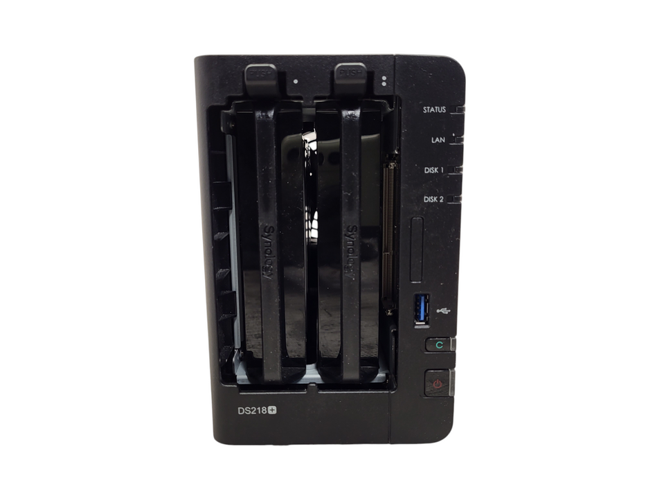 Synology DS218+ 2 Bay NAS Diskstation Plex Server 2GB RAM w/ 2x 2TB HDD No AC
