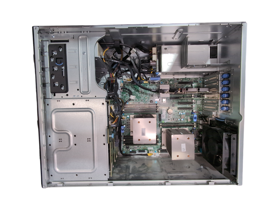 Dell PE T430 Tower, 2x Xeon E5-2620v4 2.10GHz, 16GB DDR4, H730, 2x 750W PSU, SEE
