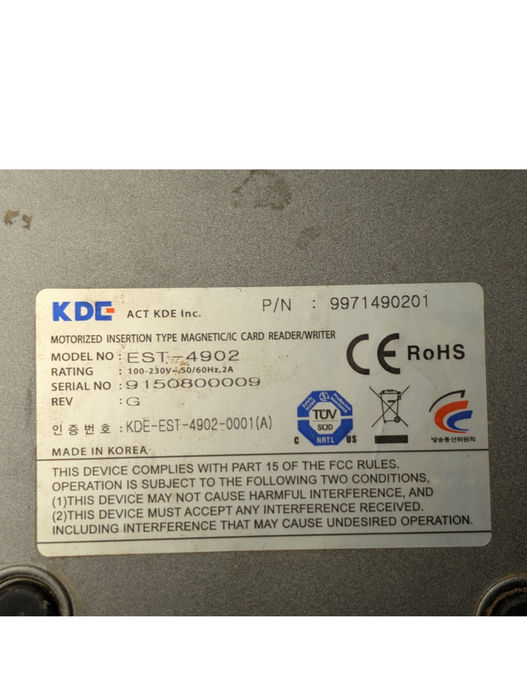 VingCard Keycard Encoder KDE EST-4902 Please READ