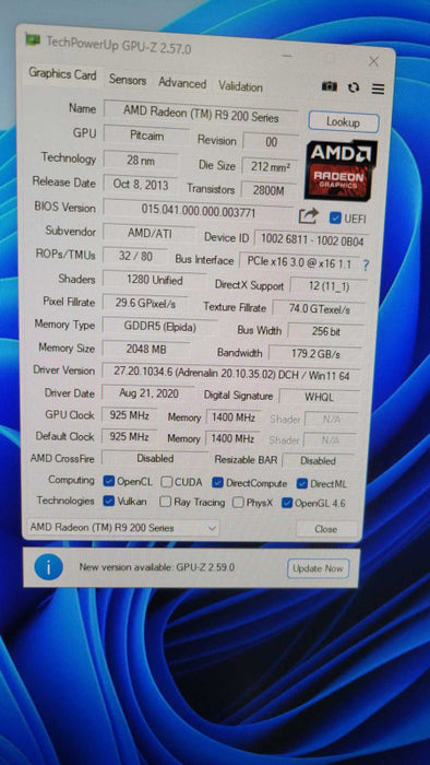 AMD/ATI RADEON R9 270 2GB PCIE %