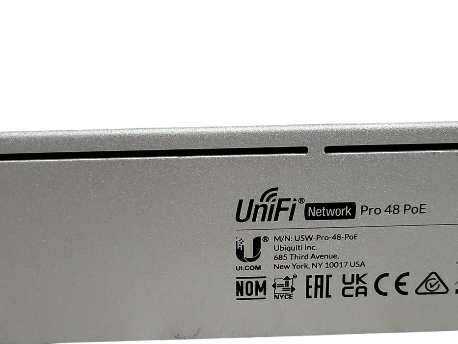 Ubiquiti USW-Pro-48-PoE UniFi 48-Port Gigabit Ethernet Network Switch, READ