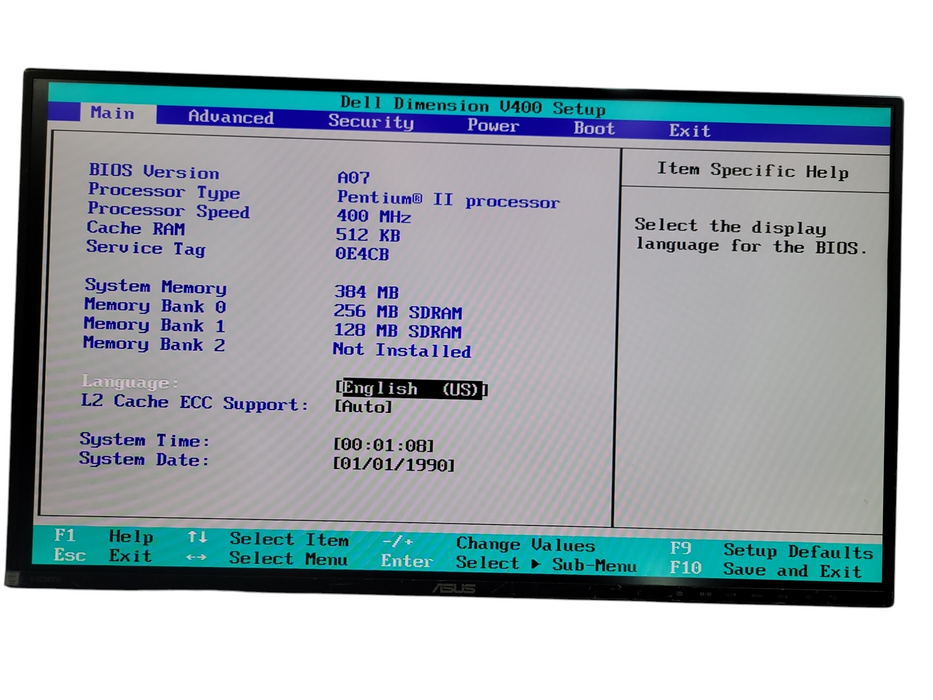 Dell Dimension V400 - Pentium II 400MHZ 384MB RAM NO HDD