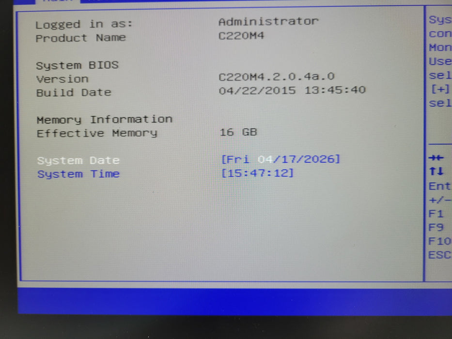 Cisco UCS C220 M4 - Xeon E5-2620 v3 @ 2.40GHz 16GB DDR4 NO HDD 770W PSU