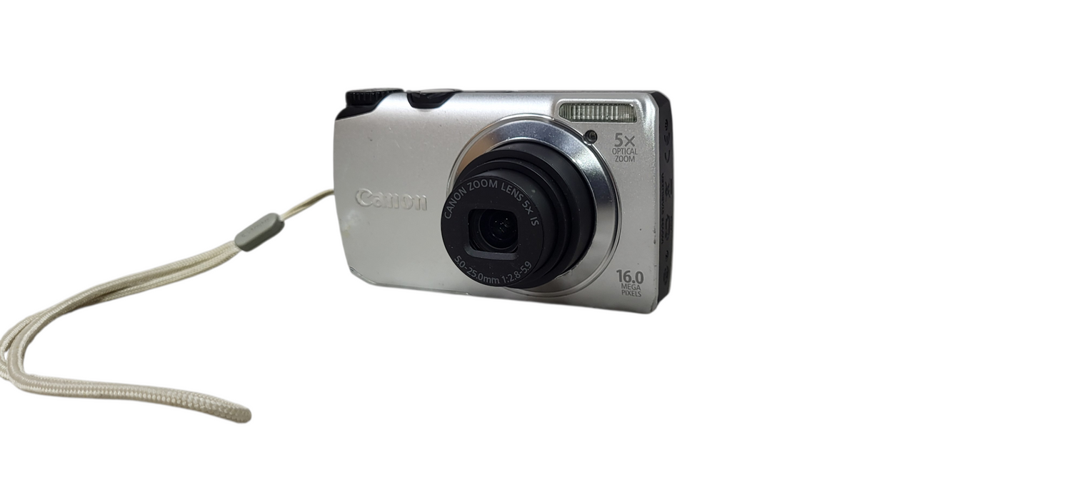 Canon PowerShot A3300 IS , PC 1589 16.0MP 5x Digital Camera W/ Battery