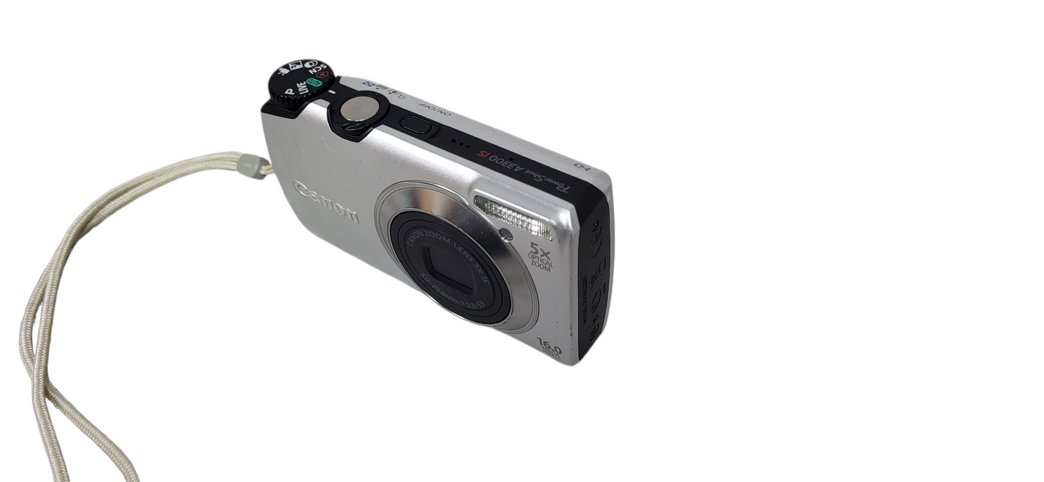 Canon PowerShot A3300 IS , PC 1589 16.0MP 5x Digital Camera W/ Battery