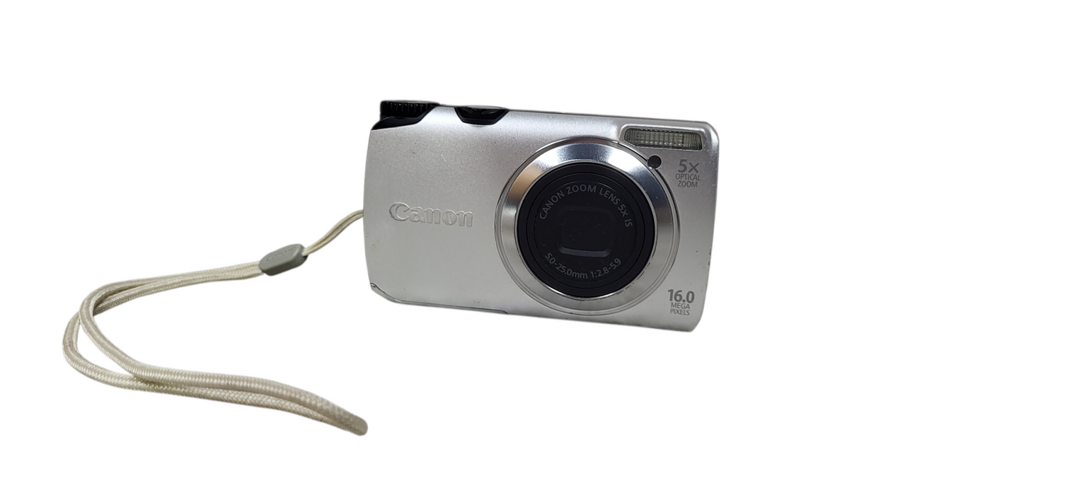 Canon PowerShot A3300 IS , PC 1589 16.0MP 5x Digital Camera W/ Battery