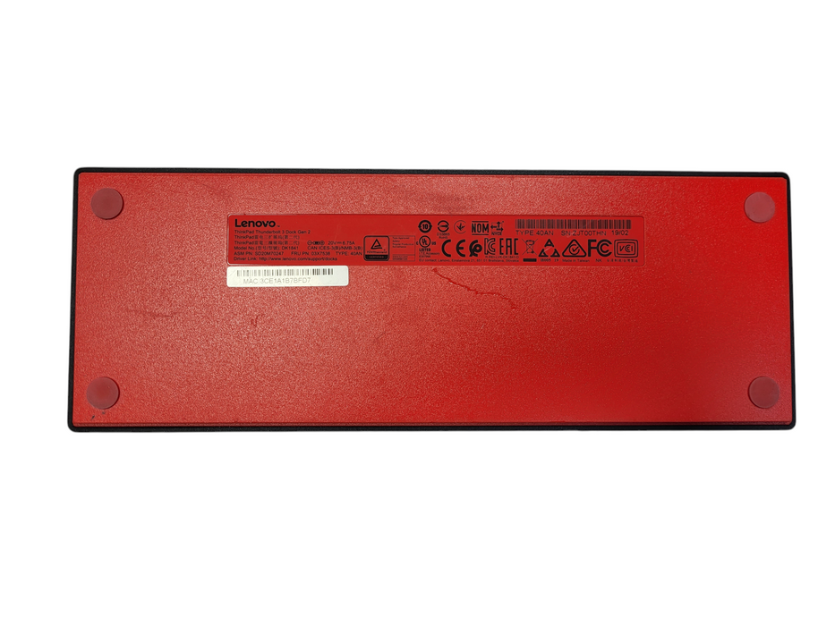 Lenovo ThinkPad Thunderbolt 3 Gen 2 Docking Station 40AN With 135W Power Supply