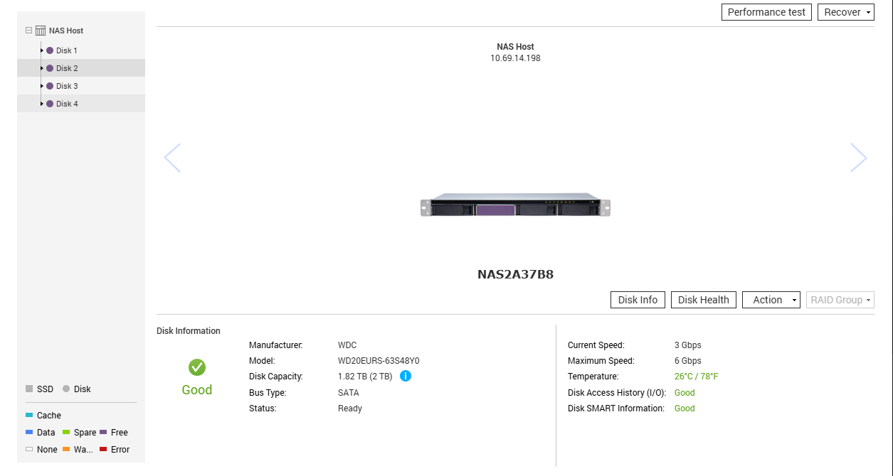 Qnap TS-431XEU 4 Bay 1U NAS w/ 4x 2TB HDDs