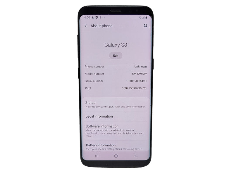 Samsung Galaxy S8 64GB (SM-G950W) - READ $