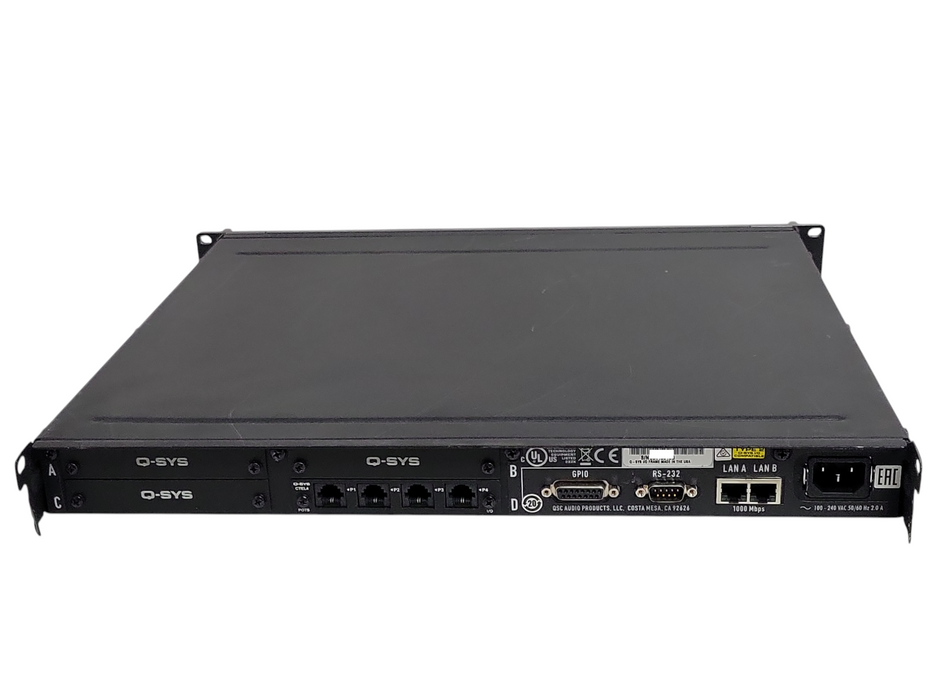 QSC Q-SYS I/O-FRAME Audio Control Interface