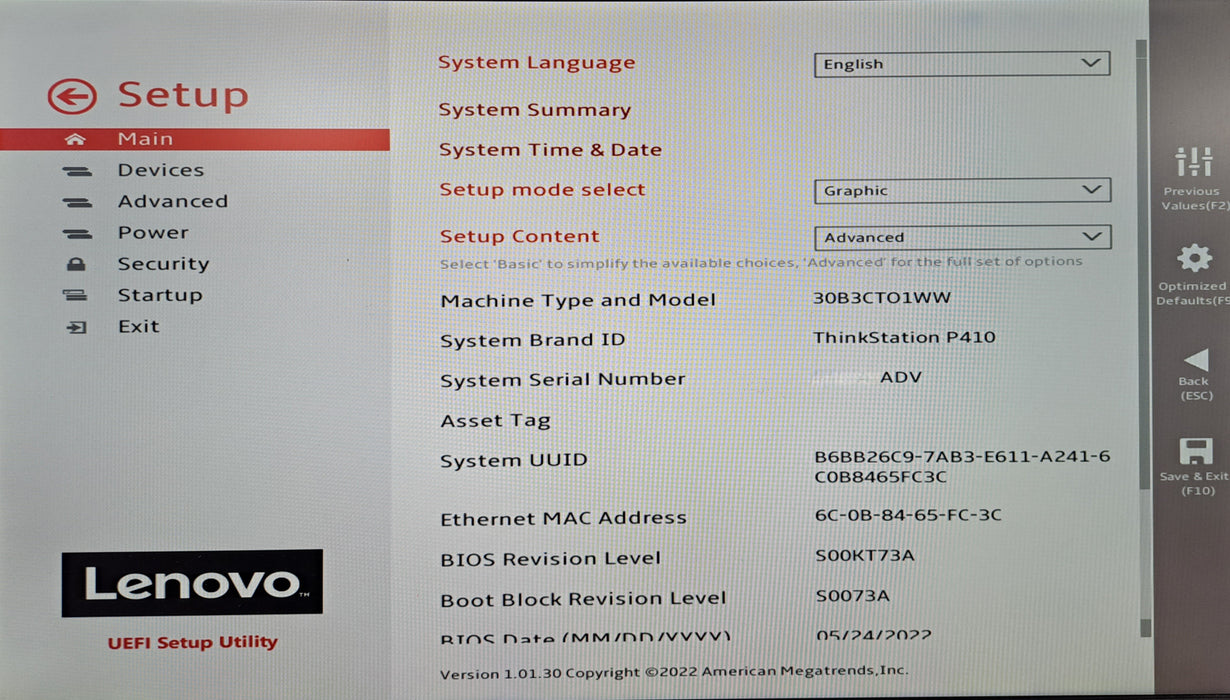 Lenovo ThinkStation P410 | Xeon E5-1607 v4 @3.10GHz, 16GB DDR4, M2000, No HDD