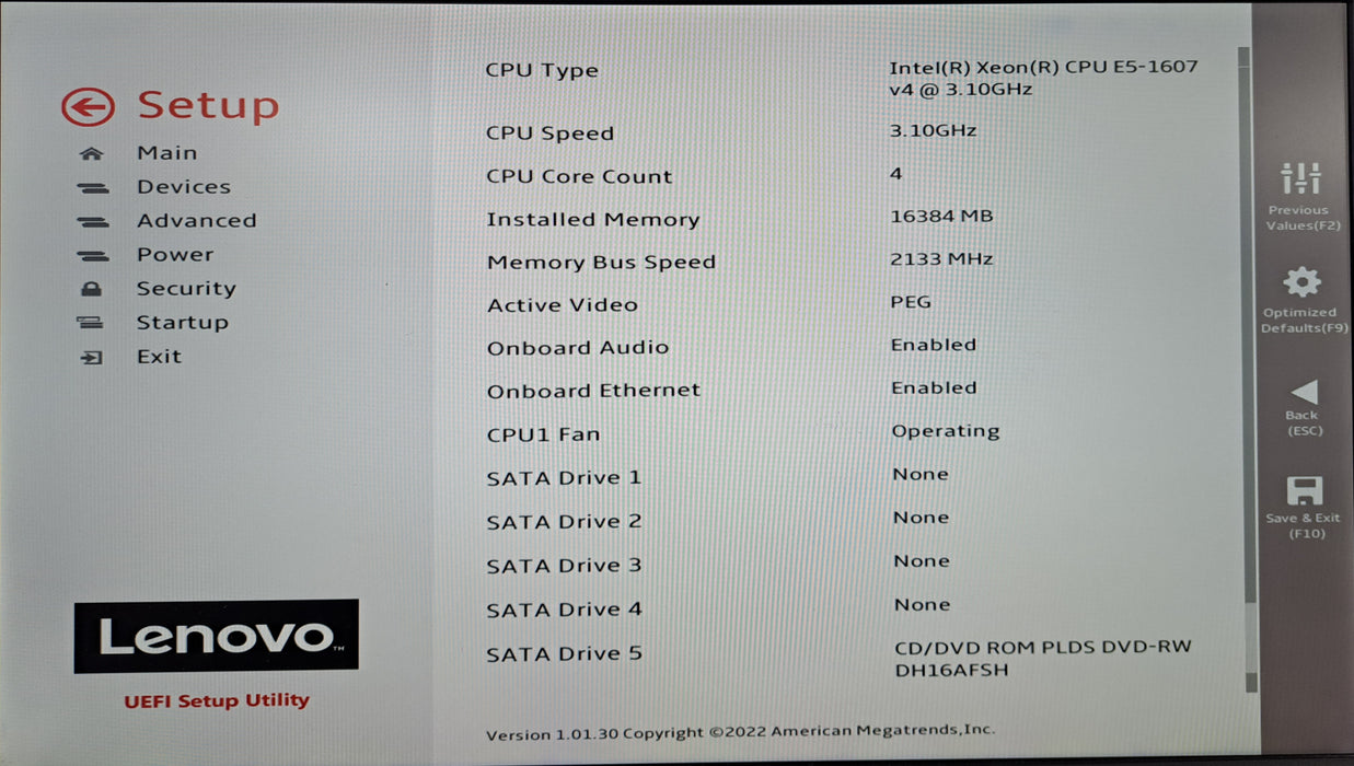 Lenovo ThinkStation P410 | Xeon E5-1607 v4 @3.10GHz, 16GB DDR4, M2000, No HDD