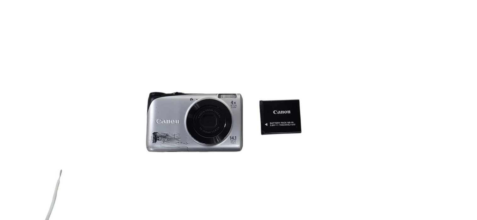 Canon PowerShot A2200 14.1MP Digital Camera W/ Battery