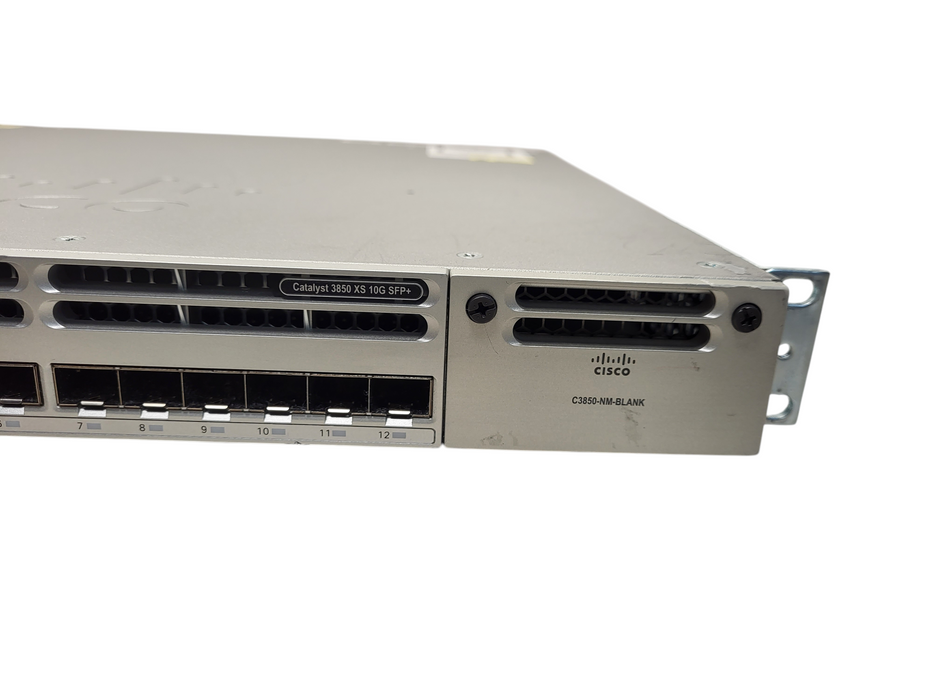 Cisco WS-C3850-12XS-S 12-Port SFP+ Ethernet Catalyst IP Base Switch