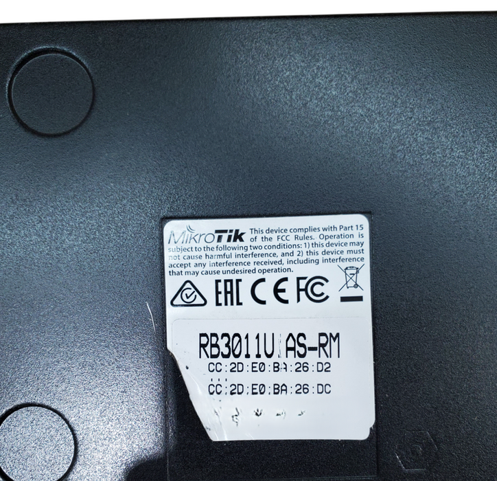Mikrotik RB3011UIAS-RM RouterBOARD 10xGigabit Ethernet