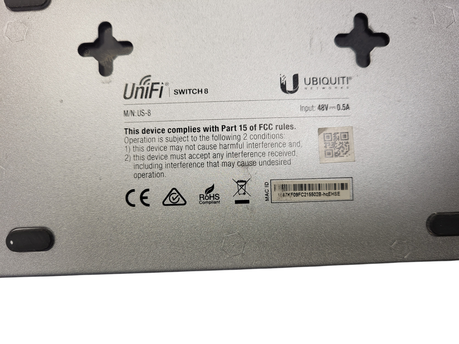 Ubiquiti Networks UniFi 8 Port Ethernet Switch No AC READ