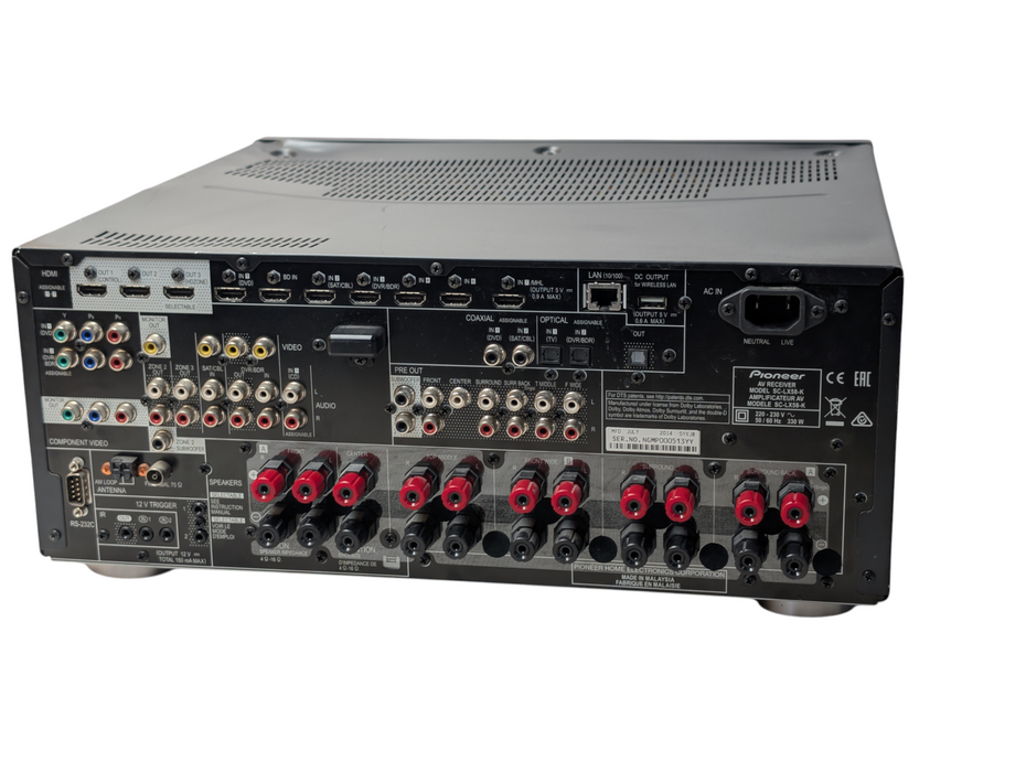 Pioneer SC-LX58 9.2-channel AV receiver PLEASE READ