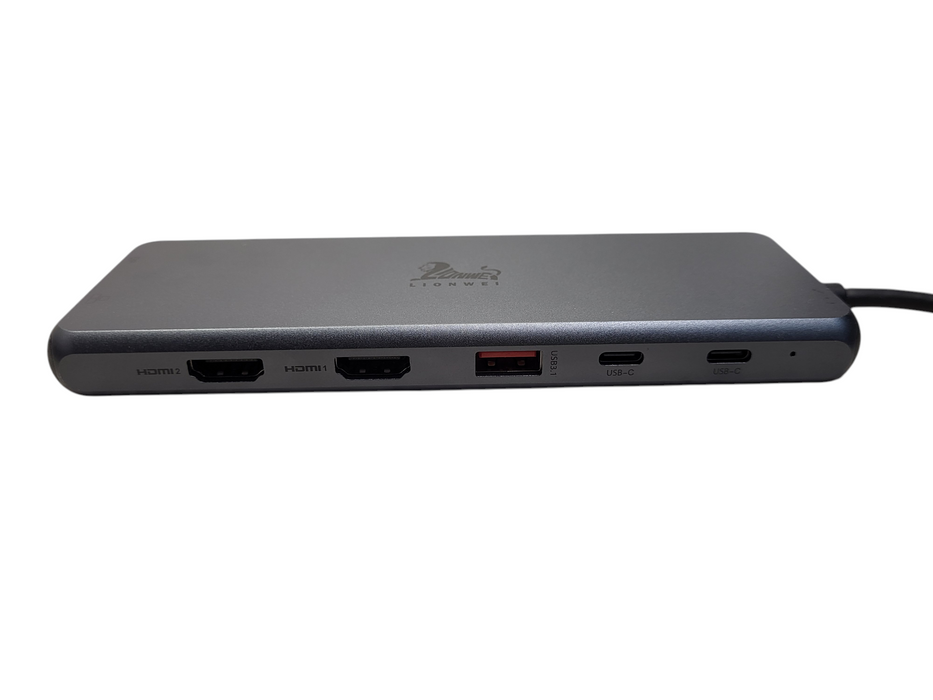LIONWEI LIUC3908 - 10 Gbps USB-C 13-in-1 Docking Station/Hub - Triple Monitor