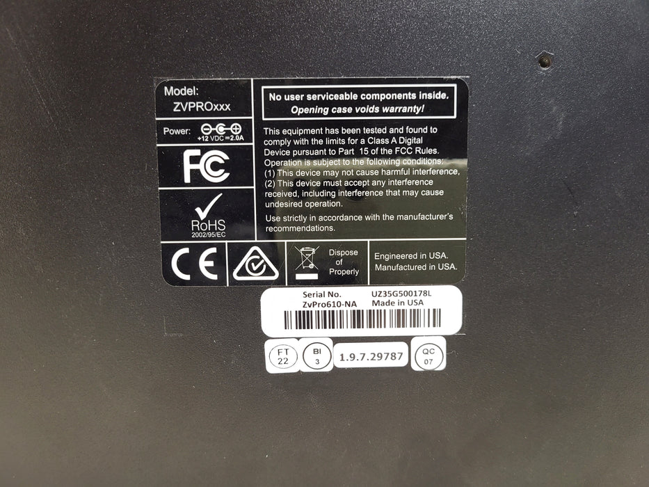 ZeeVee ZV Pro ZVp610 YPrPb VGA in QAM out Encoder Modulater No AC