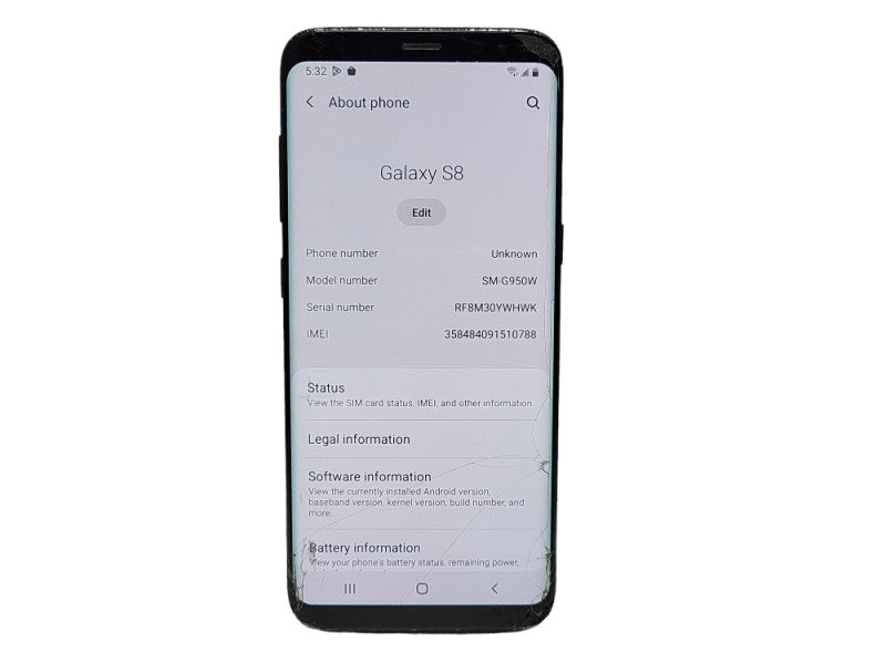 Samsung Galaxy S8 64GB (SM-G950W) - READ $