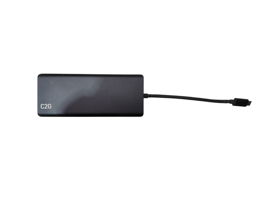 C2G USB-C 9-in-1 Dual Display Docking Station with HDMI, Ethernet, USB, 3.5mm