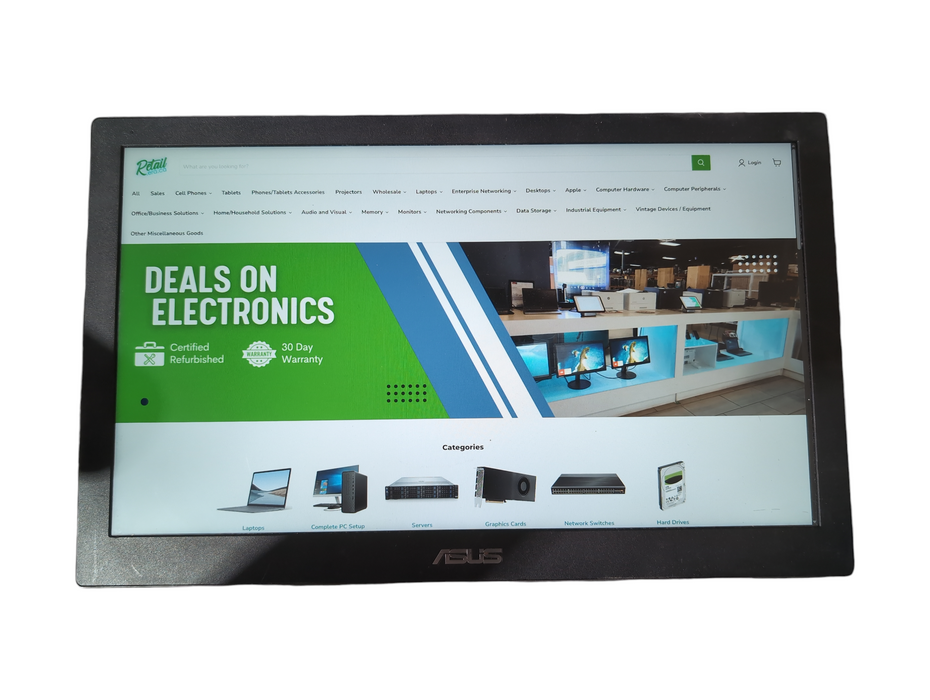 ASUS MB169B+ 15.6" Full HD 1920x1080 IPS USB Portable Monitor
