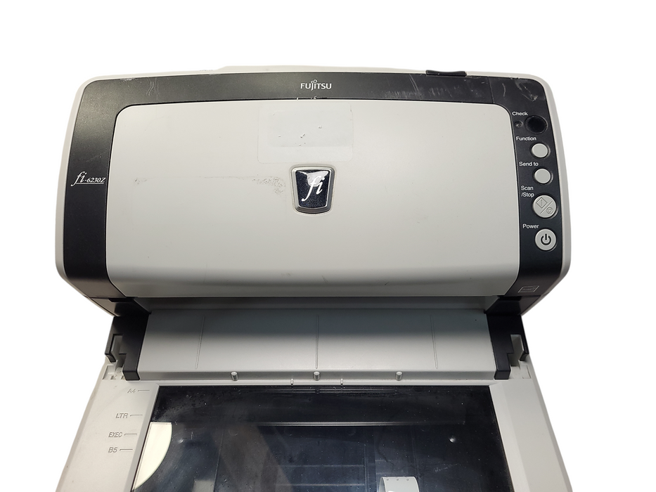 Fujitsu fi-6230Z ADF Flatbed Document Scanner PA03630-B552 No AC/Flatbed lid