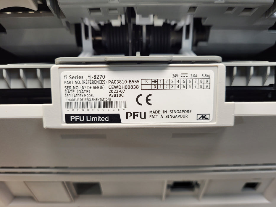 Ricoh fi-8270 Flatbed Document Scanner (PA03810-B555) - Black, White No AC