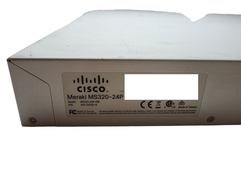Meraki Cisco MS320-24P-HW 24-Port Gigabit PoE+ Switch w/ 2x PSU $