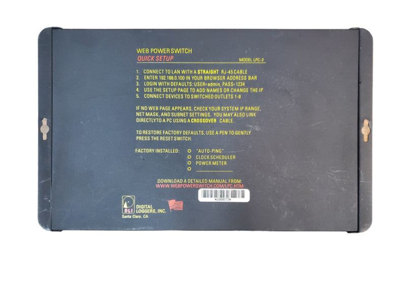 Digital Loggers Web Power Switch 8+2 Port LPC-3 @