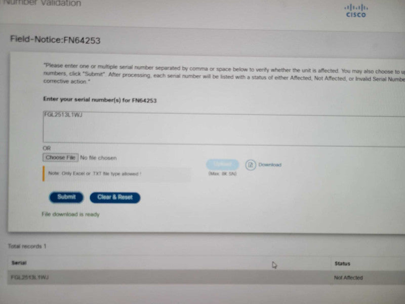 Cisco ISR4431/K9 4400 Series Integrated Services Router, 1x PSU, 1x NIM-4FXSP _