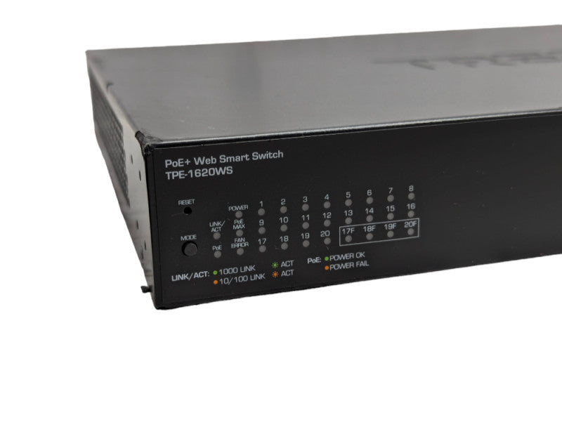 TRENDNET PoE+ Web Managed Smart Switch TPE-1620WS 16 port gigabit with SFP Up -