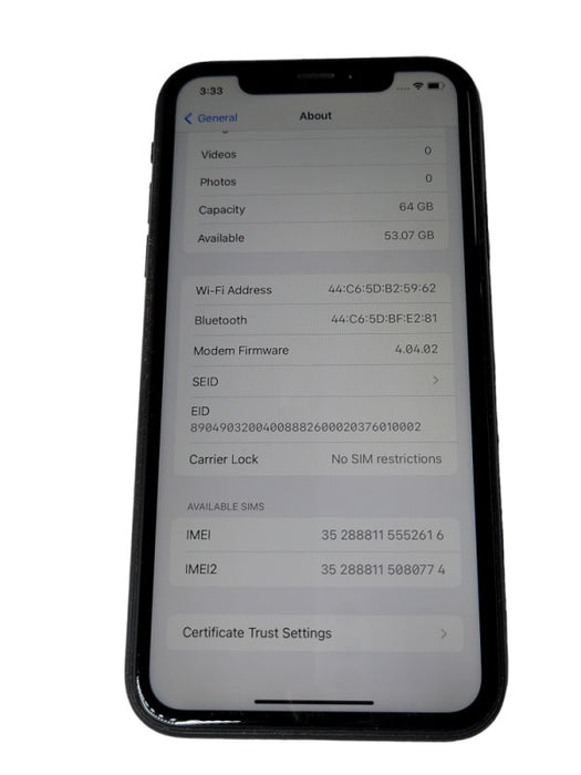 Apple iPhone XR 64GB unlocked phone  _