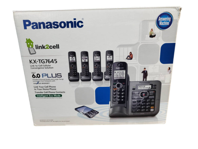 Panasonic KX-TG7645 Link-to-Cell Cellular Convergence Solution Cordless @