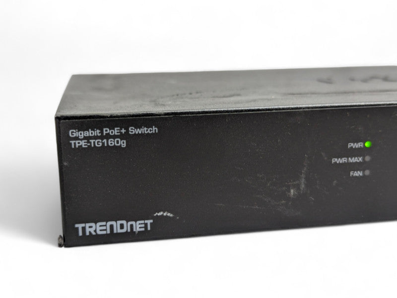 TRENDnet 16-Port Gigabit PoE+ Switch TPE-TG160g -