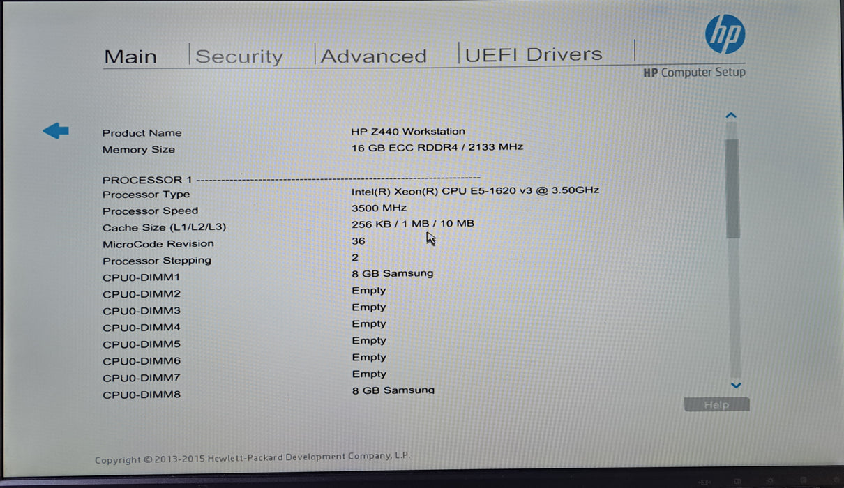 HP Z440 Workstation | Xeon E5-1620 v3 @3.50GHz, 16GB DDR4, Quadro K4200, No HDD