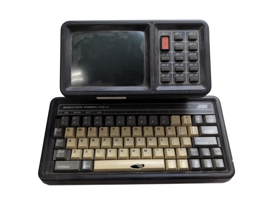 Vintage Motorola MDT 9100-10 Mobile Data Terminal CRT Keyboard Computer, READ