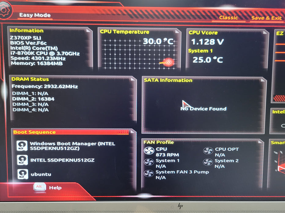 Custom/Gigabyte PC, Core I7-8700K 3.70GHz, 16GB DDR4, 500W PSU, 512GB NVME, READ