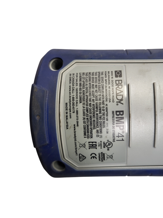Brady BMP 41 Industrial Handheld Label Printer No AC/Label