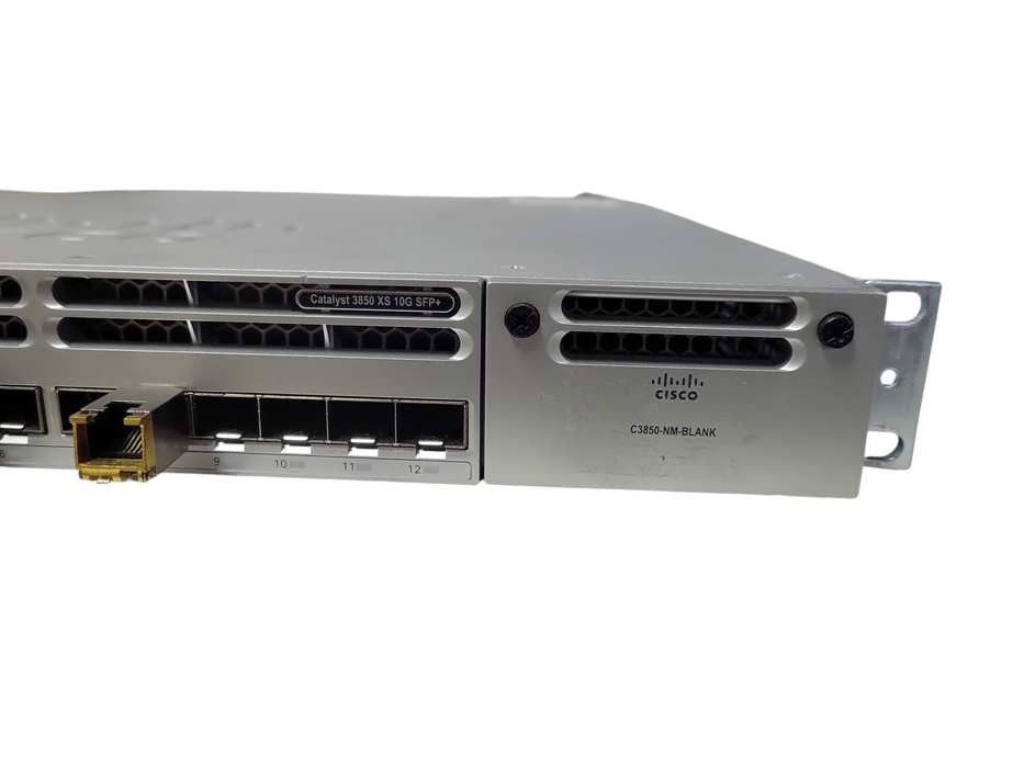 Cisco WS-C3850-12XS-E V02 | 12-Port 10G SFP+ Network Switch | 2x PSU