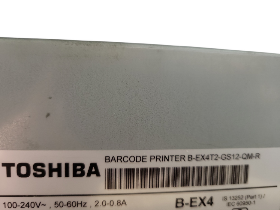 TOSHIBA BAR CODE LABEL PRINTER B-EX4T2-GS12-QM-R | READ