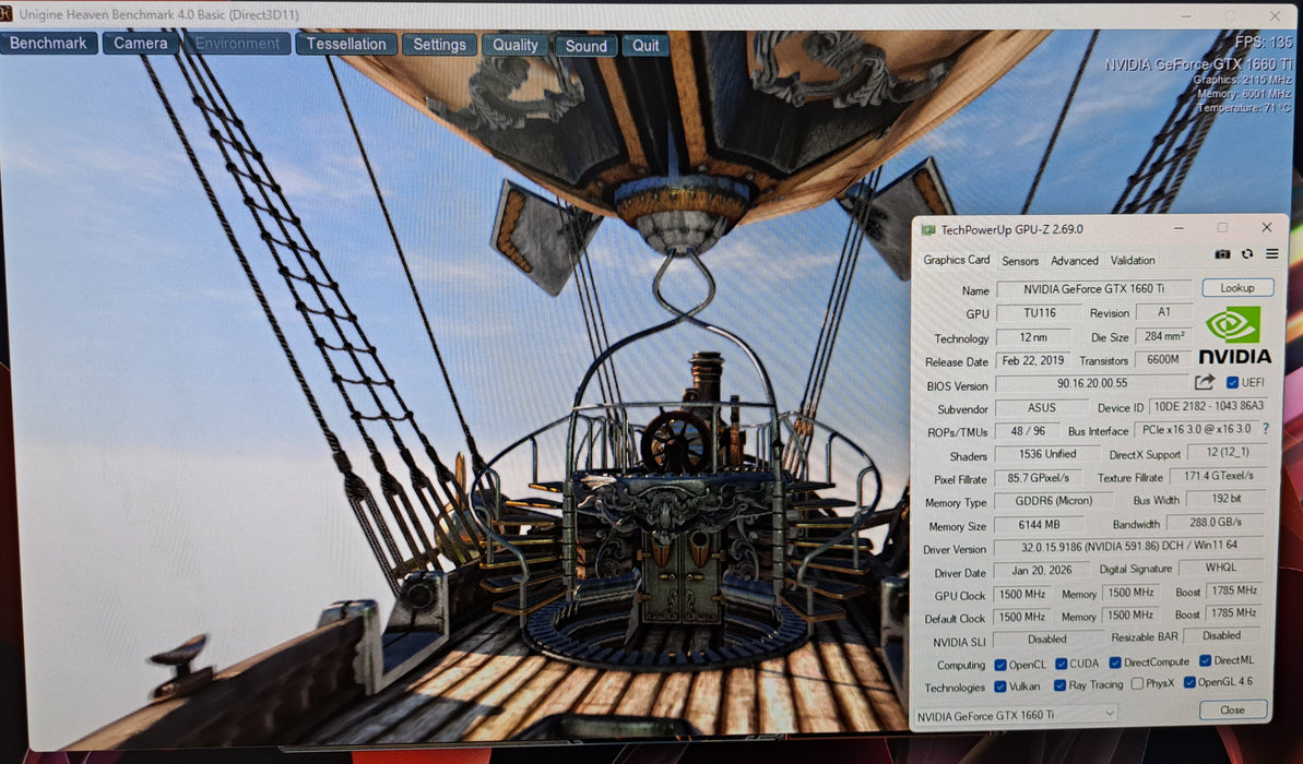 ASUS Phoenix GeForce GTX 1660 Ti 6GB GDDR6 Graphics Card | PH-GTX1660TI-06G