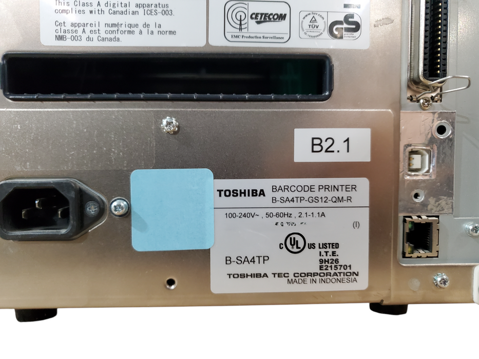 Toshiba B-SA4TP-TS12-QM-R Thermal Transfer Label Printer *READ*