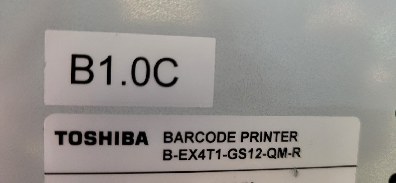 TOSHIBA BAR CODE LABEL PRINTER B-EX4T1-GS12-QM-R | READ